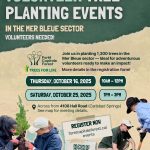 Volunteer Tree Planting Event in the Mer Bleue Sector
