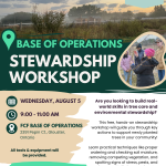 Stewardship Workshop - Base of Operations